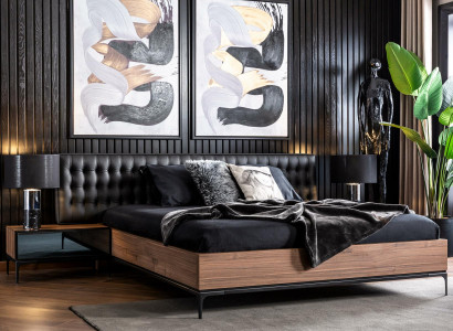 Łóżko luksusowe łóżko 160x200 cm Podwójne łóżko luksusowe w nowoczesnym stylu